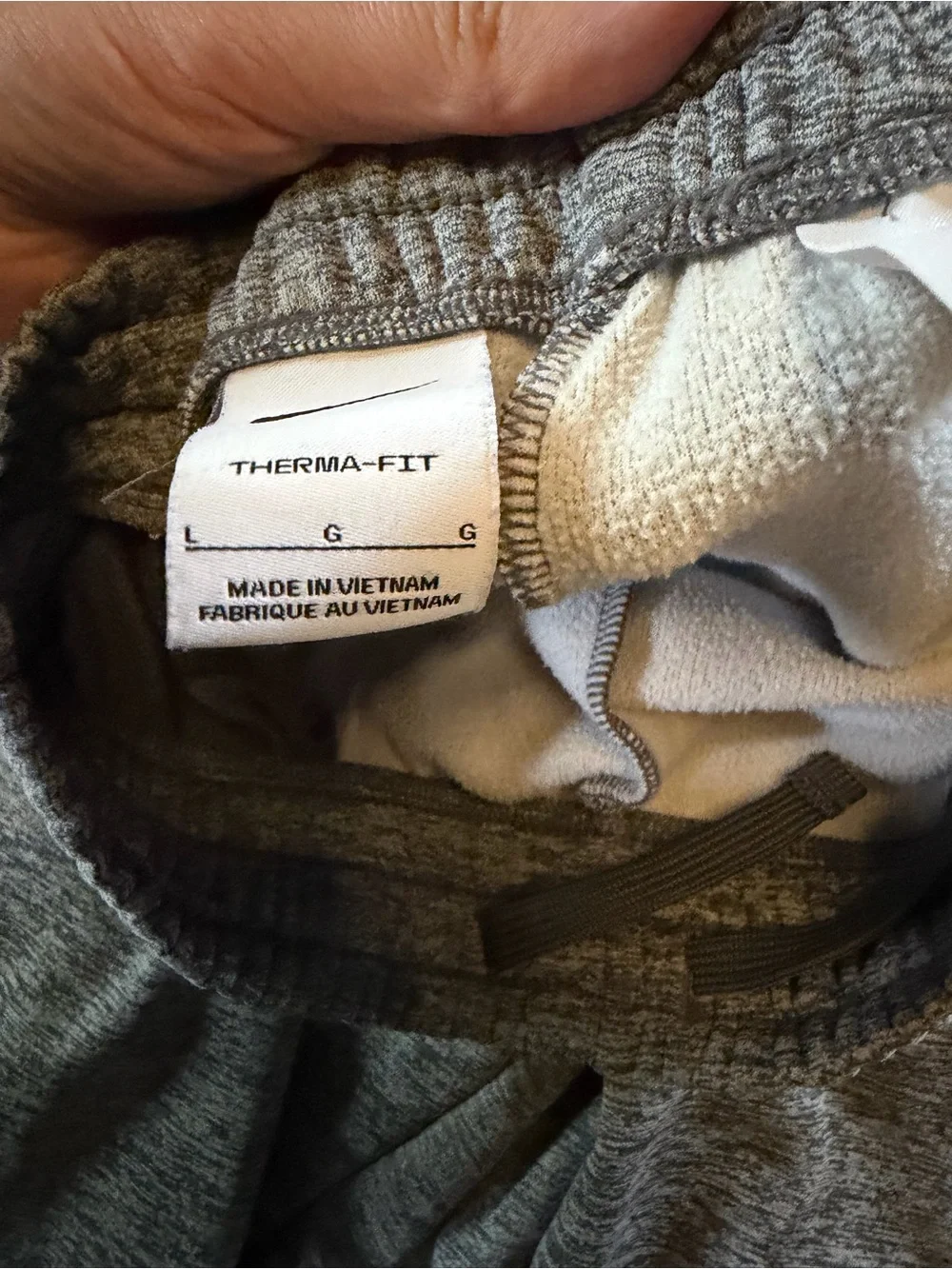 Nike Kids Grey Heather Joggers with Tapered Ankles